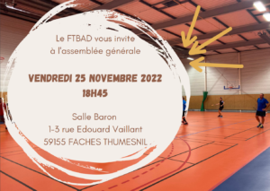 Assemblée Générale et Soirée du club