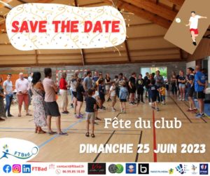 SAVE THE DATE – FÊTE DU CLUB