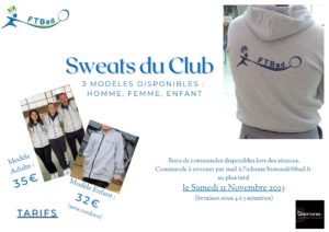 Campagne de sweats 2023 !