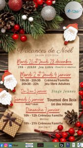 Vacances de Noël 2023